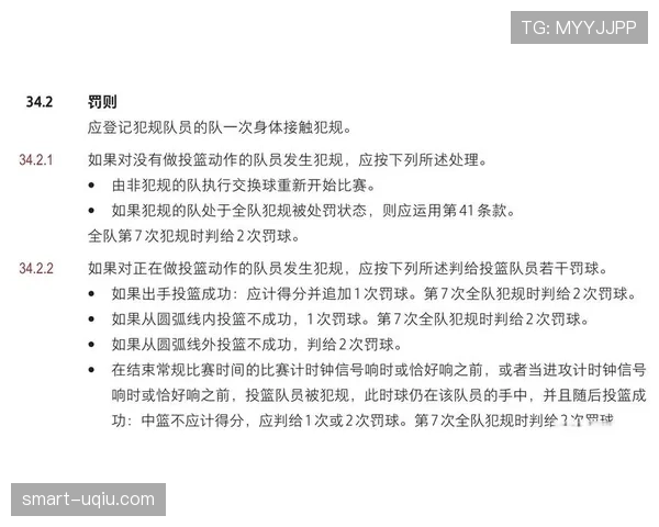 篮球规则中关于投篮犯规的判定标准与判罚结果详细解析